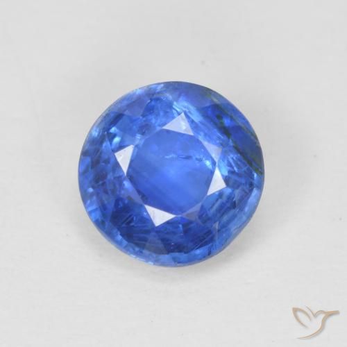 0.95ct 자연스러운 하늘색 카이아나이트, 둥근, SI