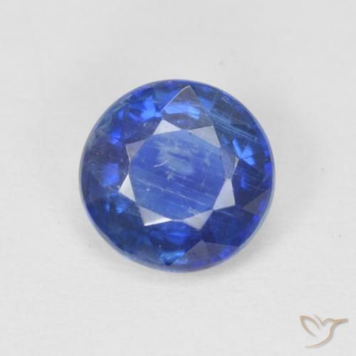 1.03ct 자연스러운 트루 블루 카이아나이트, 둥근, SI