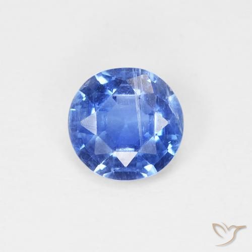 0.75ct 자연스러운 미디엄 다크 블루 카이아나이트, 둥근, SI
