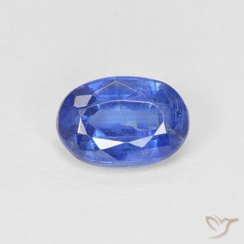 1.09ct 자연스러운 네이비 블루 카이아나이트, 타원형, SI