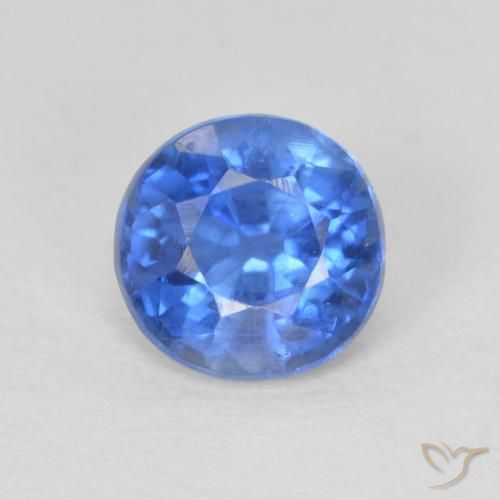 1.09ct 자연스러운 밝은 파란색 카이아나이트, 둥근, SI