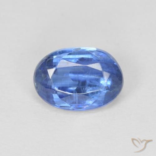 1.19ct 자연스러운 네이비 블루 카이아나이트, 타원형, SI