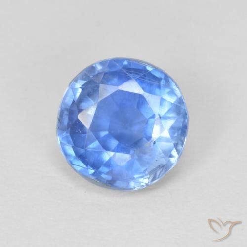 1.01ct 자연스러운 밝은 네이비 블루 카이아나이트, 둥근, SI