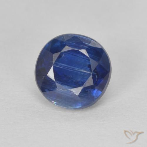 1.19ct 자연스러운 진한 파란색 카이아나이트, 둥근, SI