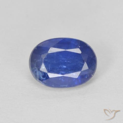 1.10ct 자연스러운 트루 블루 카이아나이트, 타원형, SI