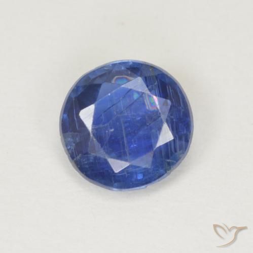 0.88ct 자연스러운 진한 파랑 카이아나이트, 둥근, SI
