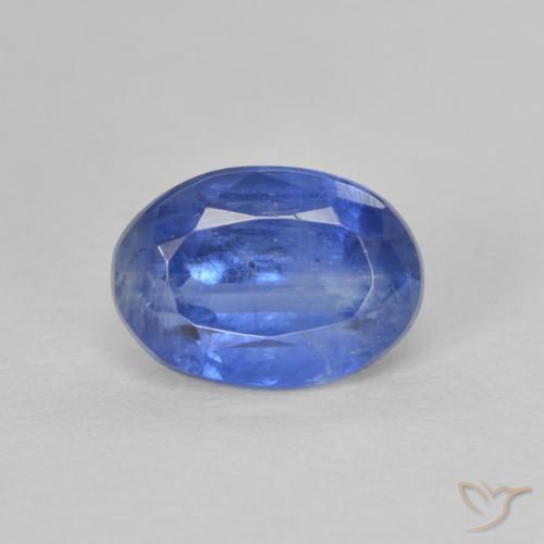 1.17ct 자연스러운 진한 파랑 카이아나이트, 타원형, SI