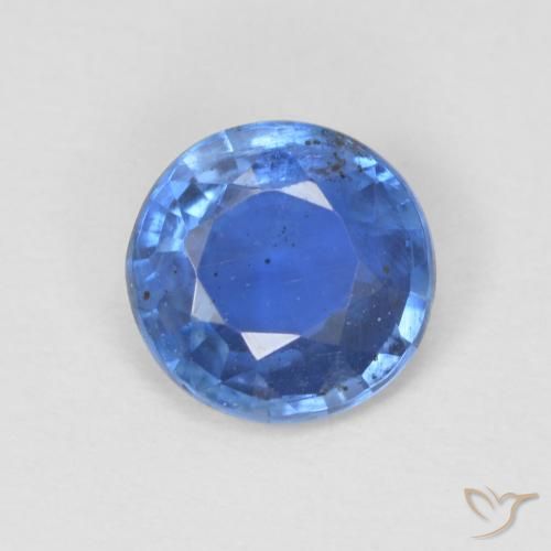 0.80ct 자연스러운 라이트 네이비 블루 카이아나이트, 둥근, SI