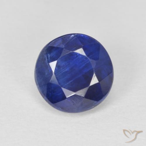1.22ct 자연스러운 진한 파랑 카이아나이트, 둥근, SI
