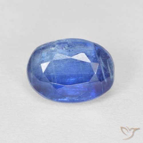 1.21ct 자연스러운 네이비 블루 카이아나이트, 타원형, SI