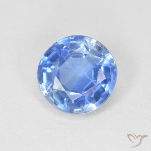 0.97ct 자연스러운 라이트 네이비 블루 카이아나이트, 둥근, SI