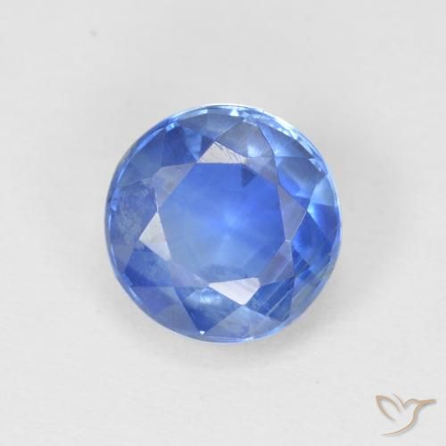 1.21ct 자연스러운 라이트 네이비 블루 카이아나이트, 둥근, SI