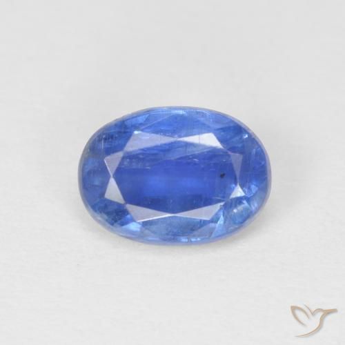 1.06ct 자연스러운 하늘색 카이아나이트, 타원형, SI