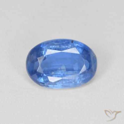 1.00ct 자연스러운 라이트 네이비 블루 카이아나이트, 타원형, SI