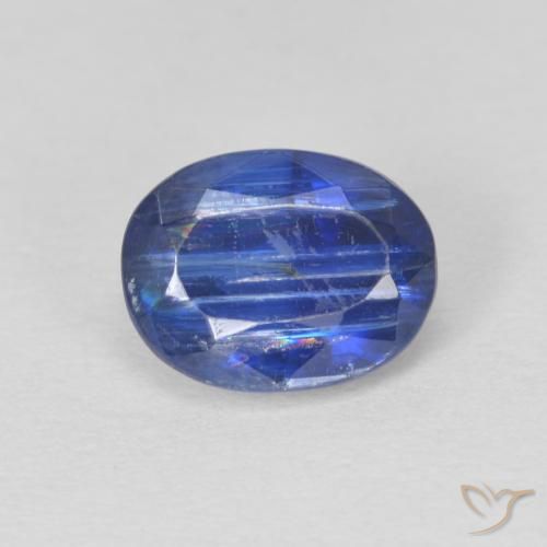1.25ct 자연스러운 트루 블루 카이아나이트, 타원형, SI