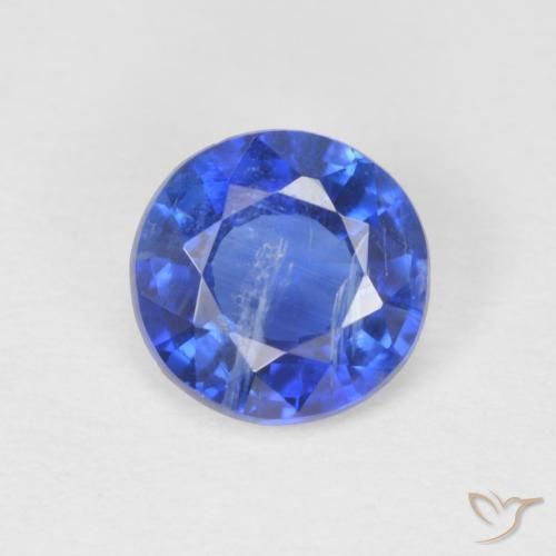 0.79ct 자연스러운 트루 블루 카이아나이트, 둥근, SI