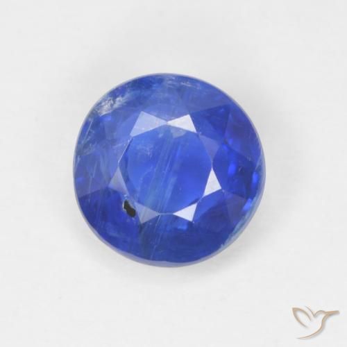 1.01ct 자연스러운 비비드 블루 카이아나이트, 둥근, SI