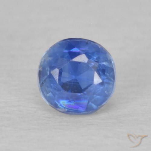 0.36ct 자연스러운 네이비 블루 카이아나이트, 둥근, VS