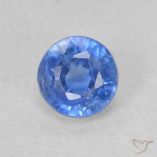 0.33ct 자연스러운 라이트 네이비 블루 카이아나이트, 둥근, VS-SI