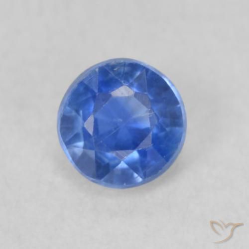 0.32ct 자연스러운 미디엄 블루 카이아나이트, 둥근, VS