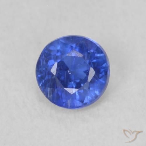 0.29ct 자연스러운 딥 애저 블루 카이아나이트, 둥근, VS