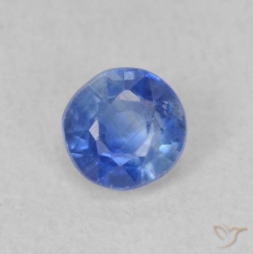 0.31ct 자연스러운 진한 파란색 카이아나이트, 둥근, VS-SI