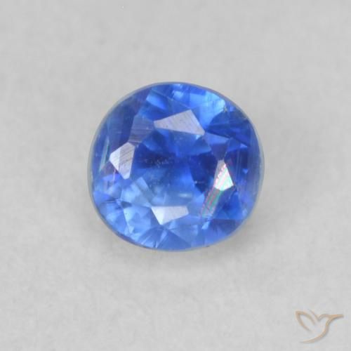 0.36ct 자연스러운 라이트 네이비 블루 카이아나이트, 둥근, VS