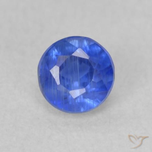 0.38ct 자연스러운 트루 블루 카이아나이트, 둥근, VS