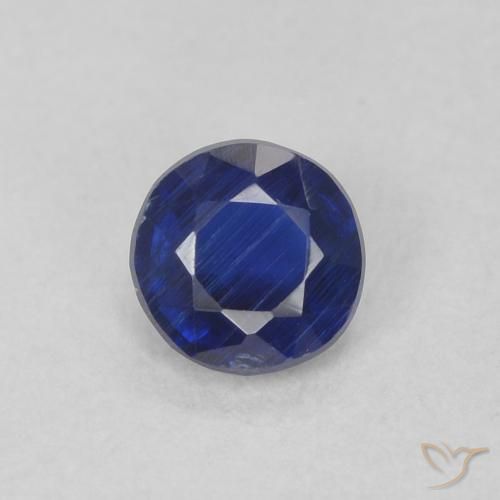 0.31ct 자연스러운 진한 파랑 카이아나이트, 둥근, VS-SI