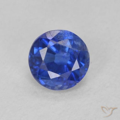 0.40ct 자연스러운 트루 블루 카이아나이트, 둥근, SI