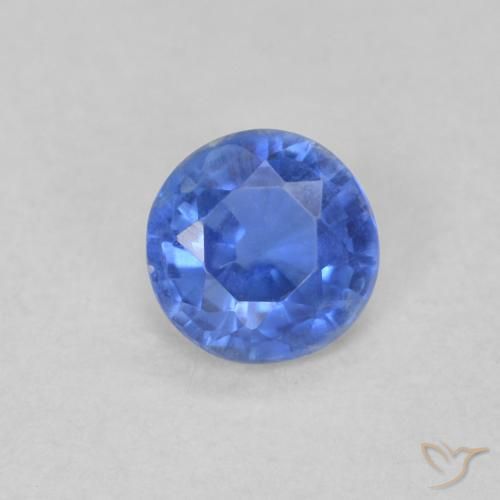 0.28ct 자연스러운 라이트 네이비 블루 카이아나이트, 둥근, VS-SI