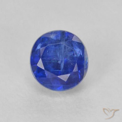 0.55ct 자연스러운 트루 블루 카이아나이트, 둥근, SI