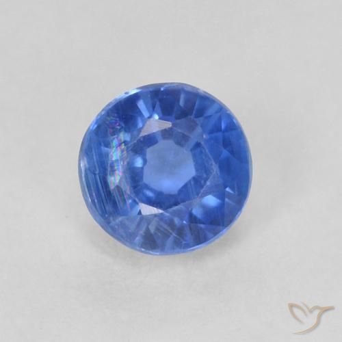 0.46ct 자연스러운 라이트 네이비 블루 카이아나이트, 둥근, SI