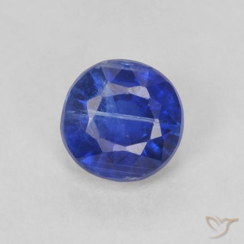 0.43ct 자연스러운 진한 파랑 카이아나이트, 둥근, SI