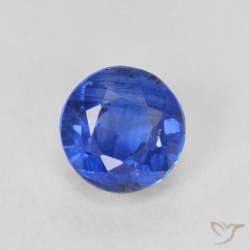 0.47ct 자연스러운 트루 블루 카이아나이트, 둥근, SI