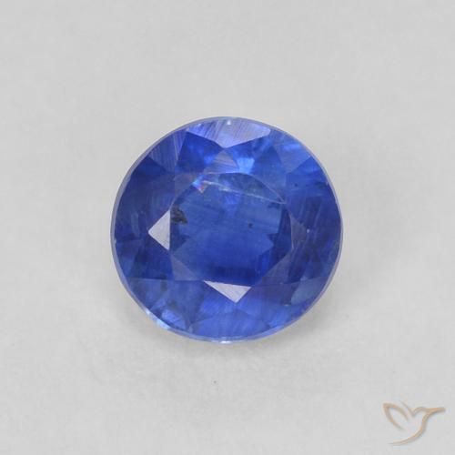 0.44ct 자연스러운 트루 블루 카이아나이트, 둥근, SI