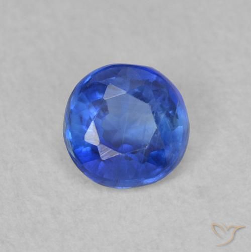 0.39ct 자연스러운 트루 블루 카이아나이트, 둥근, SI