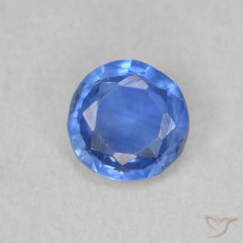 0.35ct 자연스러운 라이트 네이비 블루 카이아나이트, 둥근, SI