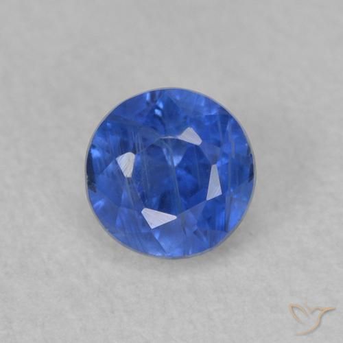 0.52ct 자연스러운 트루 블루 카이아나이트, 둥근, SI