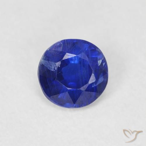 0.31ct 자연스러운 진한 파랑 카이아나이트, 둥근, SI