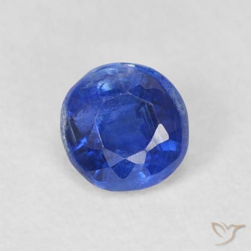 0.42ct 자연스러운 네이비 블루 카이아나이트, 둥근, SI