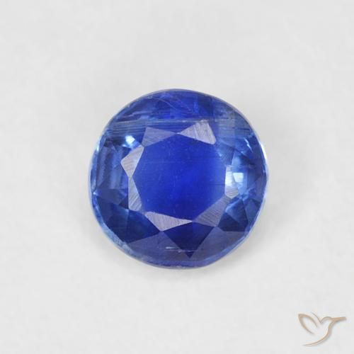 0.36ct 자연스러운 진한 파랑 카이아나이트, 둥근, SI