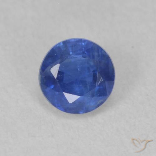 0.43ct 자연스러운 트루 블루 카이아나이트, 둥근, SI
