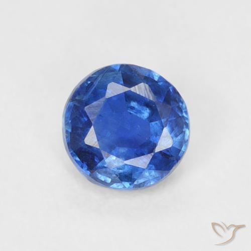 0.32ct 자연스러운 라이트 네이비 블루 카이아나이트, 둥근, SI