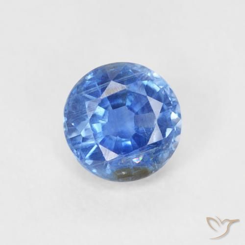 0.36ct 자연스러운 라이트 네이비 블루 카이아나이트, 둥근, SI