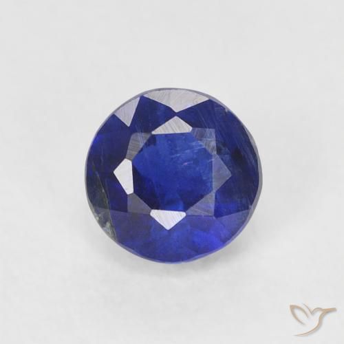 0.44ct 자연스러운 밝은 파란색 카이아나이트, 둥근, SI