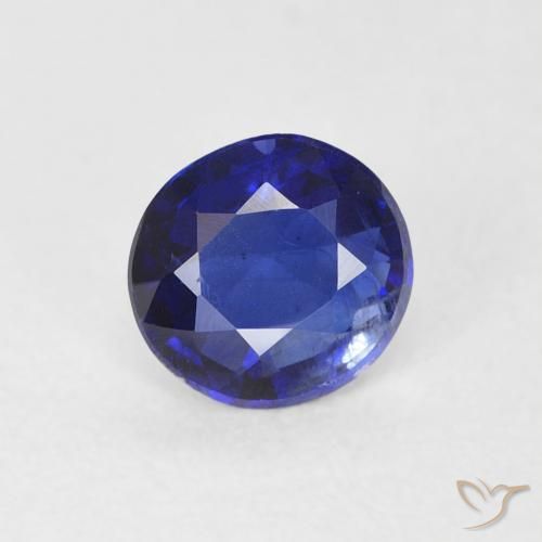 0.47ct 자연스러운 로얄 블루 카이아나이트, 둥근, SI