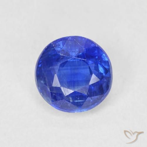 0.75ct 자연스러운 네이비 블루 카이아나이트, 둥근, SI