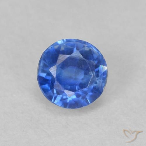 0.48ct 자연스러운 밝은 파란색 카이아나이트, 둥근, VS-SI