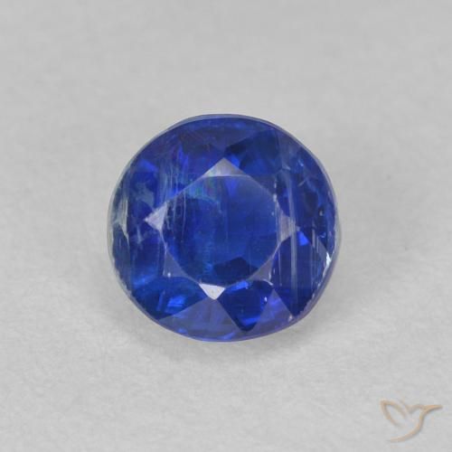 0.82ct 자연스러운 네이비 블루 카이아나이트, 둥근, SI
